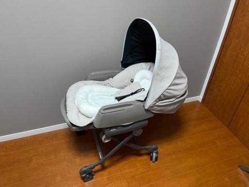 コンビ 電動ハイローチェア ホワイトレーベル ネムリラ AUTO SWING BEDi Long スリープシェル EG+ ミルキーベージュ 2023年式