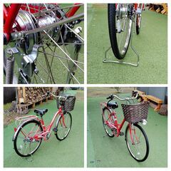 受け渡し完了 ※ 自転車 26インチ 全整備済み レトロ風 LEDライト