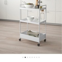 IKEA NISSAFORS ニッサフォース ワゴン, ホワイト