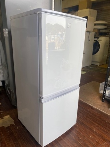 北九州市内配送可能シャープ 137L 2ドアノンフロン冷蔵庫 keyword キーワードホワイト SJ14E5KW