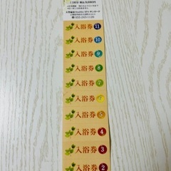 ヘルシースパ サンロード 入浴回数券 11回分の画像