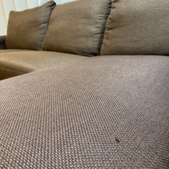 3人掛けソファ　オットマン付きの画像
