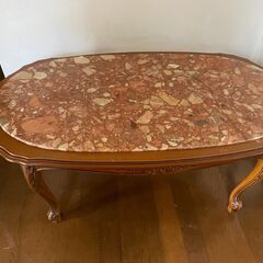 中古　石目サイドテーブル　