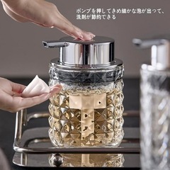 透明 ハンドソープ ディスペンサー 手動 ボトル ポンプ シャン...