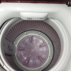 ✨激安価格✨サクラピンク‼️2022年製‼️5.5kg✨ピンク冷蔵庫とのセット売り有⚠️可愛い💕洗濯機の画像