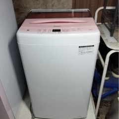 ✨激安価格✨サクラピンク‼️2022年製‼️5.5kg✨ピンク冷蔵庫とのセット売り有⚠️可愛い💕洗濯機の画像