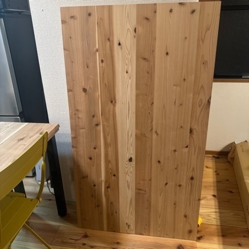 【最終値下げ中！購入受付3/2まで】杉無垢材(横幅80cm、縦幅140cm、厚さ2.3cm