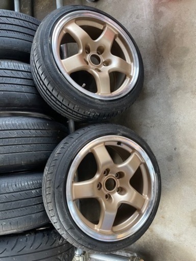 32GT-R純正ホイール16インチ8J +30タイヤ付き2本