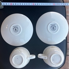 アフタヌーンティーのカップ、ペアの画像