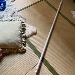 明日処分すべり止めつき　伸張式物干し竿　ホワイト　白