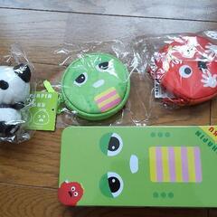 ムックとガチャピン　小銭入