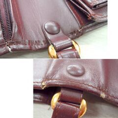 本物 Cartier セカンドバッグ マストライン クラッチバッグ ボルドー カルティエ 札幌市北区屯田の画像