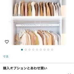 （受け渡し決定）さしあげます　ハンガー用　斜め収納の画像