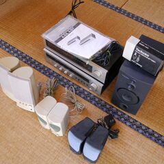 VICTER　アンプA-D7　FM/AM TUNER　PC用スピーカー各種　ヘッド消磁器　等の画像