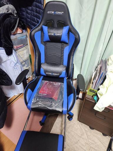【譲り先決まりました】ゲーミングチェア　オットマン付き