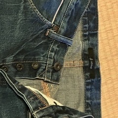 ジョンブル11502 ツイストジーンズデニムパンツ　レディースの画像