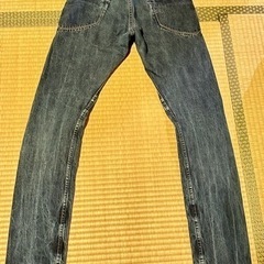 ジョンブル11502 ツイストジーンズデニムパンツ　レディースの画像