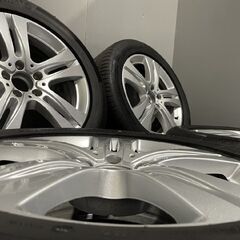 【Continental ContiSportContact5 MO 245/50R18】夏タイヤ【ベンツ Sクラス W222 純正ホイール 18インチ 8J5HPCD112+41】バリ溝　(MTK535)クレジットカード QRコード決済可能