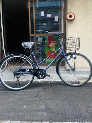(決まりました！) 6段変速の中古のシティーサイクルです！あちこち新品に交換しました！