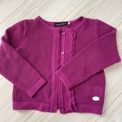 【お取引中】BeBe メッシュカーディガン　100