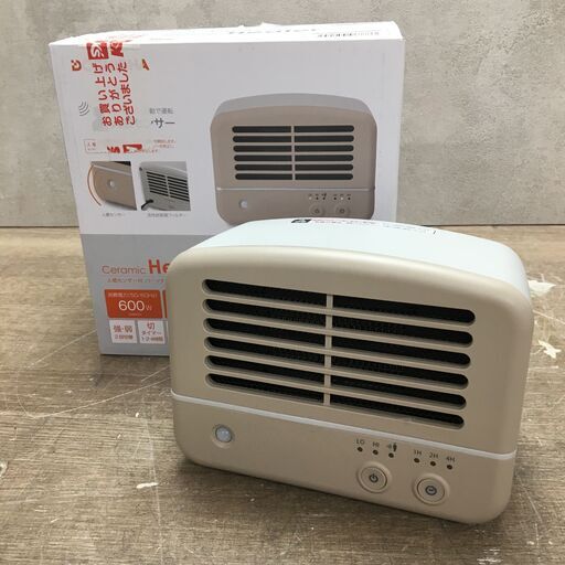 ドウシシャ 人感セラミックヒーター CHX-061J 2022年製 動作確認済 24c菊E