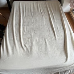 ikeaダブルベッド　マットレス付き