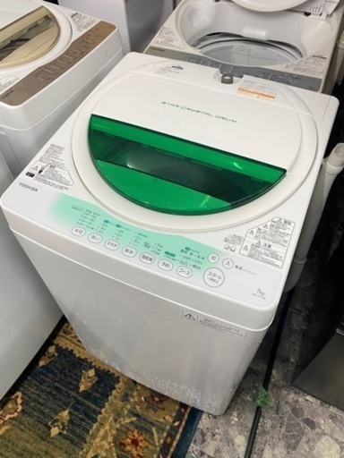 北九州市内配送無料　保証付き　東芝 AW-705-W ピュアホワイト [簡易乾燥機能付き洗濯機 (5kg)]