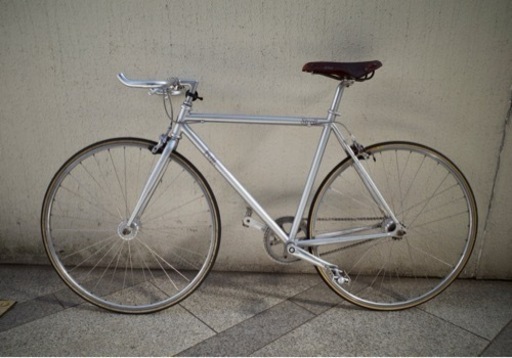 FUJI STROLL ピスト 自転車 フジ シルバー クロスバイク