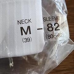 新品 未使用 メンズ ワイシャツ 長袖 Yシャツ 白 ホワイトの画像