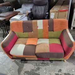 終 パッチワークソファ 2Pソファ W135×H72×D65cm 24c菊MZ 終 パッチワークソファ 2Pソファ W135×H72×D65cm 24c菊MZ