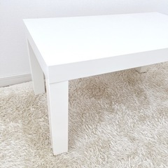 【0円でお譲りします！】IKEA   ローテーブル　ホワイトの画像