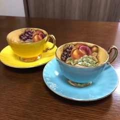 AYNSLEY オーチャードゴールド ティーカップ&ソーサー 珈...