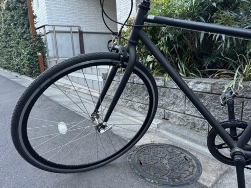 【3/10まで受け取りの方優先】クロスバイク 自転車 ブラック 黒 6段ギア付き 27インチ 