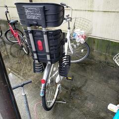 あげます チャイルドシート付き 自転車