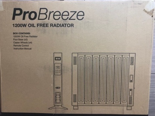 オイルレスヒーター PB-H13 ProBreeze 1200w