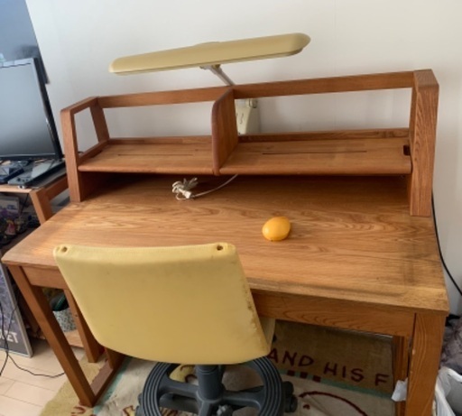 マルニ木工　天然木学習デスク 学習机 マルニ木工 天然木