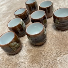 おちょこ　盃　お揃い8個の画像