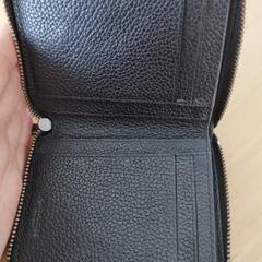 コーチ ラウンドファスナー財布  メンズ レザー BLACK の画像