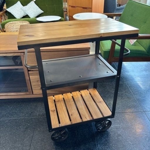 アイアンフレーム キッチンワゴン ワゴン 作業台 アイアン