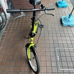 ☆ジモティ割あり☆ 折り畳み自転車 20インチ 黄色 クリーニング済み