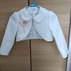 フォーマルワンピースとボレロ　ピンク　115センチの画像