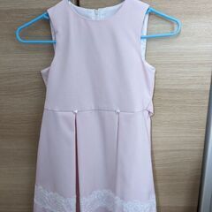 フォーマルワンピースとボレロ　ピンク　115センチの画像