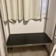 ハンガーポール付きスチールラック