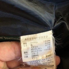 ダウンコート　黒の画像