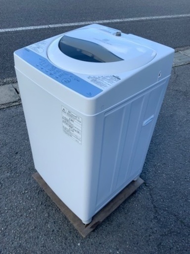 リユース　東芝　2019年製　全自動洗濯機　　幅56.3　　奥行58　　高さ95.7　 （ｃｍ）　TOSHIBA   掃除済み　5kg   洗濯機　5.0kg