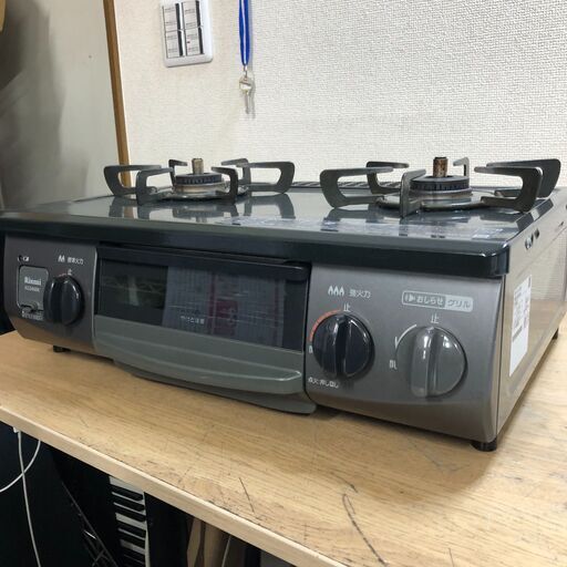 ２０２１年製　リンナイ ガステーブル ガスコンロ KG34NBKR LPガス