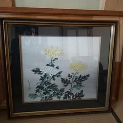 菊　　松亭作　日本絵画の画像