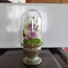 プリザーブドフラワー陶器台座