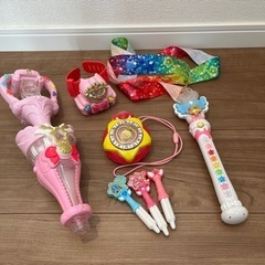 プリキュアのおもちゃセットの画像