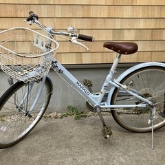 (交渉中)自転車　24インチ　mahalo 6段ギヤ　　